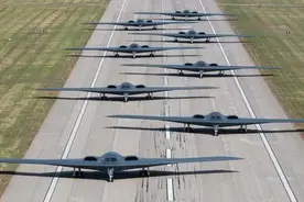 美军公开B2轰炸机"大象漫步"视频 韩军事专家：警告朝鲜图片