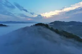 河南新县：冬日云海宛如仙境图片