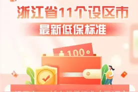 浙江率先实现低保市域同标，所有设区市首次全部突破每月千元图片