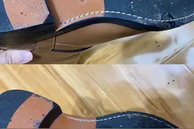 蔻驰皮靴穿一次鞋底碎了，红布林客服称赔100元！平台回应图片