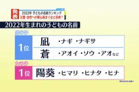 日本2022年新生儿“爆款”姓名出炉“苍”和“阳葵”霸榜图片