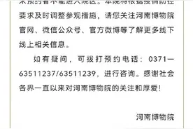 河南博物院12月7日恢复开放需网络实名预约图片