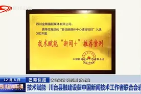 四川新闻联播丨技术赋能 川台县融建设获中国新闻技术工作者联合会表彰图片