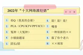 栓Q、嘴替、退！退！退！2022年第一份“十大流行语”榜单出炉图片