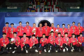 广东男乒后再现明日之星 15岁黄旭男勇夺世青赛男团冠军图片