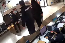 小男孩看见民警太激动，蹦起来弹射式敬礼：“我以后也要当警察”图片