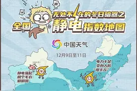 全国多地天气干燥，静电指数地图出炉图片