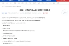 长沙旭辉湖山赋被投诉存在多项质量问题  主管部门回复已督促开发商落实整改图片