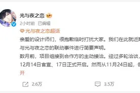 手游《光与夜之恋》宣布停止与沪上阿姨合作图片