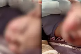 4岁宝宝发烧哭着安慰妈妈，妈妈：他还高兴得很，说可以一起睡了