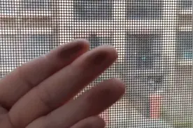 洗纱窗原来这么简单，根本不用拆卸，污渍哗哗往下掉，一点不费力图片