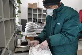 交给我们，您请放心！一个半小时，110箱防疫物资寄出图片