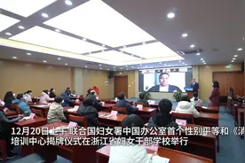 全球连线｜联合国妇女署中国办公室首个性别平等和《消歧公约》培训中心落户浙江图片