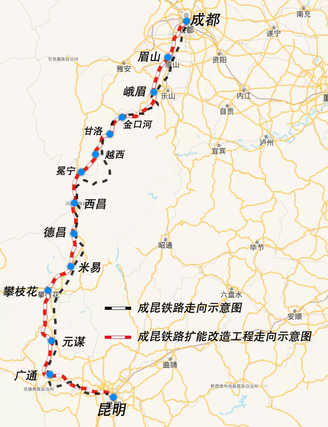 新成昆铁路试跑!成都4小时15分到攀枝花