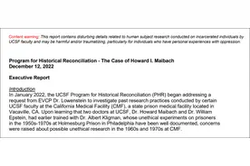 用2600名囚犯做不道德实验，美国加州著名医学院数十年后道歉图片