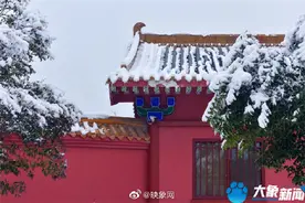 一落雪开封美成了汴梁图片