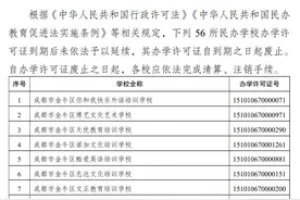 注意！成都金牛区这56所民办学校办学许可证废止图片