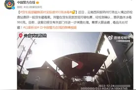 货车底部藏假茶叶实际是993克冰毒图片