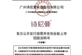 再启IPO冲击创业板  诗尼曼能否打破九大定制格局图片