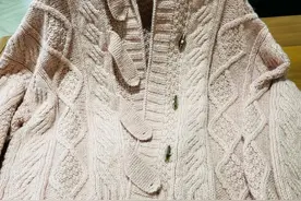 超详细过程，少女感满满的女士连帽开衫（有编织图解）图片