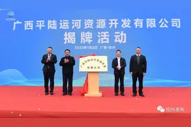 广西平陆运河资源开发有限公司揭牌暨战略合作签约活动在我市举行图片