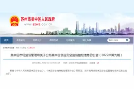 江苏省苏州市吴中区抽检蛋制品21批次   合格样品21批次图片