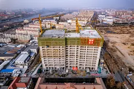 青岛浩大海洋科技产业园一期提前1个月全线封顶图片