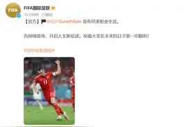 FIFA国际足联：贝尔宣布退役图片