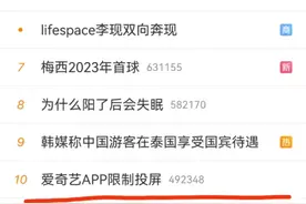 爱奇艺限制电视投屏清晰度？4K没了只有480P，用户吐槽无法接受！图片