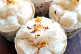 无需泡打粉！掌握三个技巧，开花米糕轻松做图片