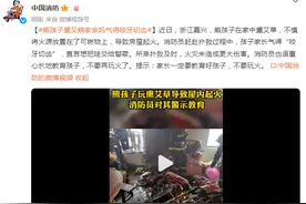 熊孩子熏艾结果烧家，亲妈气得“咬牙切齿”，消防提示……图片