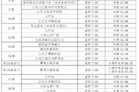 2023年潍坊公交春节期间各线路首末班时间表图片