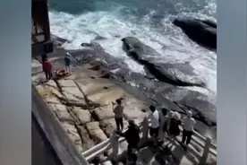海南分界洲岛有人溺水，旅游的荆门蓝天救援队队员下海施救视频封面