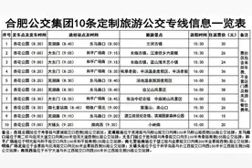 春节期间 合肥开通10条定制旅游公交专线图片