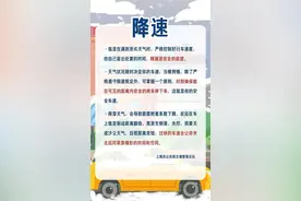 寒潮抵沪，上海交警提醒：驾车切记降速、控距、亮尾图片