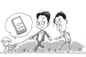 把手机绑在狗狗身上，真的可以计步么？图片