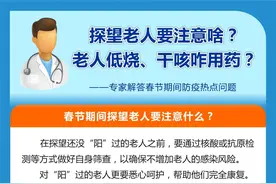 探望老人要注意啥？老人低烧、干咳咋用药？——专家解答春节期间防疫热点问题图片