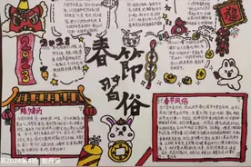 经开三中学子手绘春节饮食文化 展现浓浓年味图片