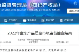 2022年济南市童车产品质量市级监督抽查结果图片