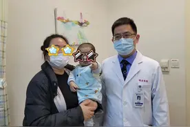 父亲为捐肝救子减肥20斤，13个月“新肝”宝贝在瑞金医院重获新生图片