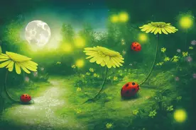 直通校园 | 草地上的小纽扣图片