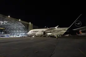 汉莎航空A380飞机降落在菲律宾接受C检图片