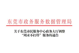 能办尽办！东莞市民服务中心调整“周末不打烊”服务图片