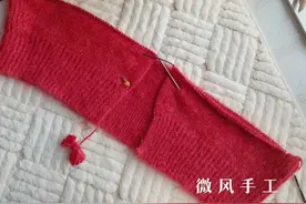 喜庆的中国红，之禾：简单耐看好穿的大热款开衫（有编织说明）图片