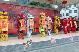 狮舞闹元宵，民俗韵味浓图片