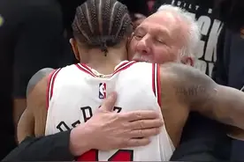 My man！😭波波维奇赛前与德罗赞热烈拥抱💕图片