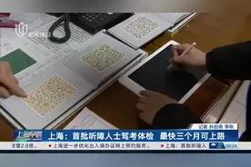 上海：首批听障人士驾考体检 最快三个月可上路图片