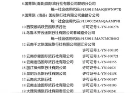 云南这19家旅行社！列入“黑榜”！图片