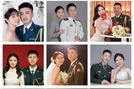 这12对军人结婚照都太好看啦！图片