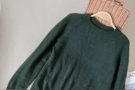 经典百搭款男士羊绒套头毛衣（有编织说明）图片